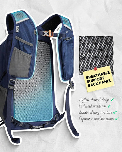 Small Lightweight Hiking Backpack: 20L Outdoor Daypack with Phone Pocket, Hydration Compatible, Breathable Backpanel, Multi-Compartment for Camping Trekking Travel Women Men