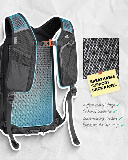 Small Lightweight Hiking Backpack: 20L Outdoor Daypack with Phone Pocket, Hydration Compatible, Breathable Backpanel, Multi-Compartment for Camping Trekking Travel Women Men