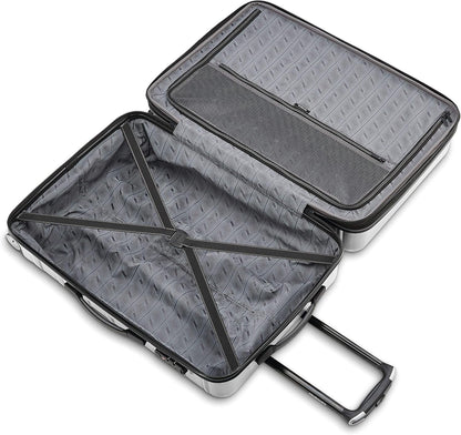 Omni 2 Domestic Carry-On Luggage - 22x14x9 Airline-Approved - Features Expandable Polycarbonate Shell, 360° Wheels, TSA Lock - Amazon Exclusive - Artic Silver