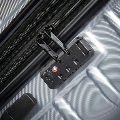 Omni 2 Domestic Carry-On Luggage - 22x14x9 Airline-Approved - Features Expandable Polycarbonate Shell, 360° Wheels, TSA Lock - Amazon Exclusive - Artic Silver