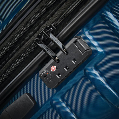 Omni 2 Domestic Carry-On Luggage - 22x14x9 Airline-Approved - Features Expandable Polycarbonate Shell, 360° Wheels, TSA Lock - Amazon Exclusive - Artic Silver