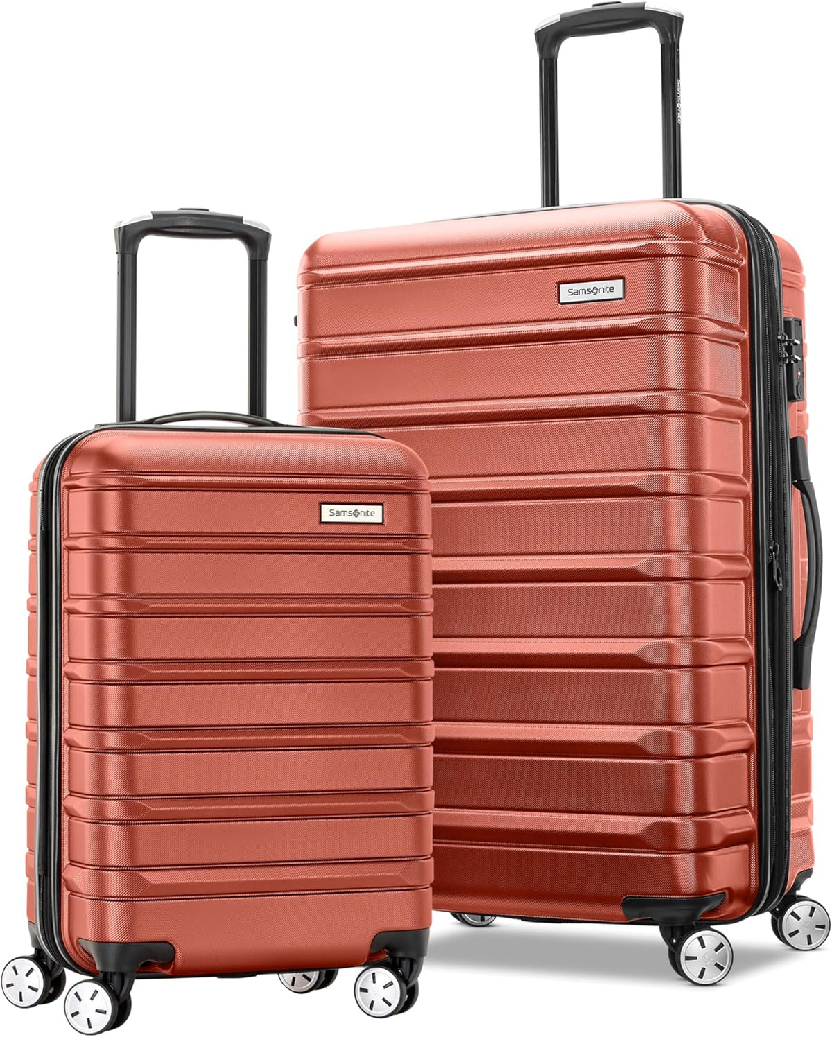 Omni 2 Domestic Carry-On Luggage - 22x14x9 Airline-Approved - Features Expandable Polycarbonate Shell, 360° Wheels, TSA Lock - Amazon Exclusive - Artic Silver