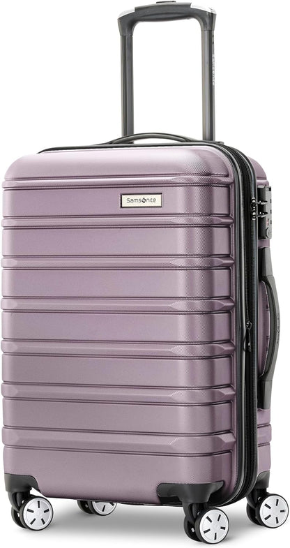 Omni 2 Domestic Carry-On Luggage - 22x14x9 Airline-Approved - Features Expandable Polycarbonate Shell, 360° Wheels, TSA Lock - Amazon Exclusive - Artic Silver