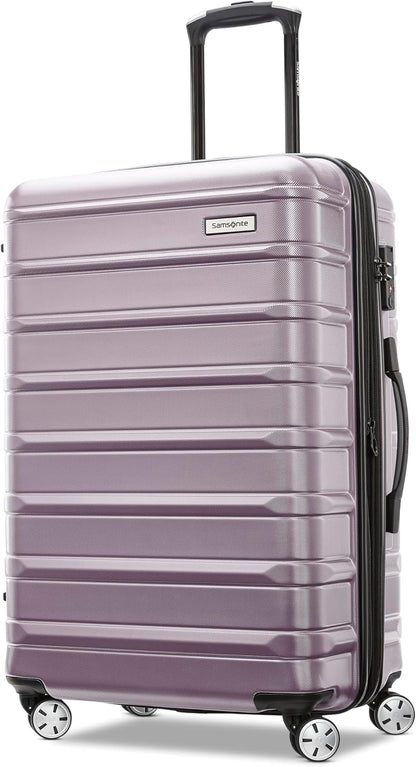 Omni 2 Domestic Carry-On Luggage - 22x14x9 Airline-Approved - Features Expandable Polycarbonate Shell, 360° Wheels, TSA Lock - Amazon Exclusive - Artic Silver