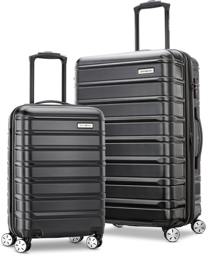 Omni 2 Domestic Carry-On Luggage - 22x14x9 Airline-Approved - Features Expandable Polycarbonate Shell, 360° Wheels, TSA Lock - Amazon Exclusive - Artic Silver