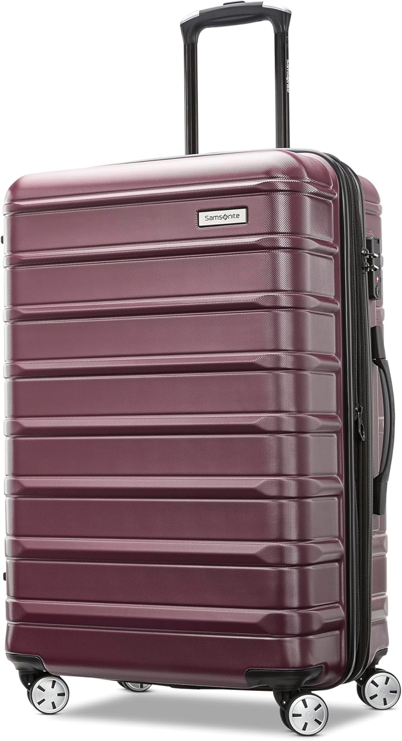 Omni 2 Domestic Carry-On Luggage - 22x14x9 Airline-Approved - Features Expandable Polycarbonate Shell, 360° Wheels, TSA Lock - Amazon Exclusive - Artic Silver