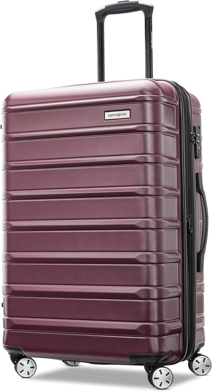 Omni 2 Domestic Carry-On Luggage - 22x14x9 Airline-Approved - Features Expandable Polycarbonate Shell, 360° Wheels, TSA Lock - Amazon Exclusive - Artic Silver