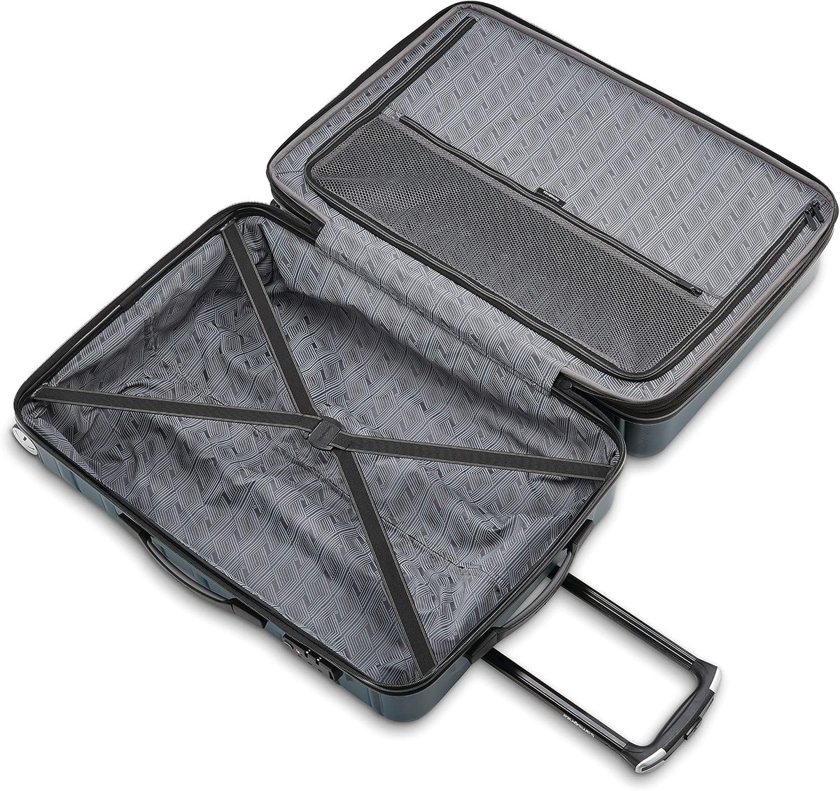 Omni 2 Domestic Carry-On Luggage - 22x14x9 Airline-Approved - Features Expandable Polycarbonate Shell, 360° Wheels, TSA Lock - Amazon Exclusive - Artic Silver