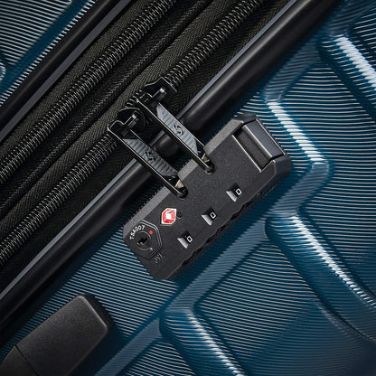 Omni 2 Domestic Carry-On Luggage - 22x14x9 Airline-Approved - Features Expandable Polycarbonate Shell, 360° Wheels, TSA Lock - Amazon Exclusive - Artic Silver