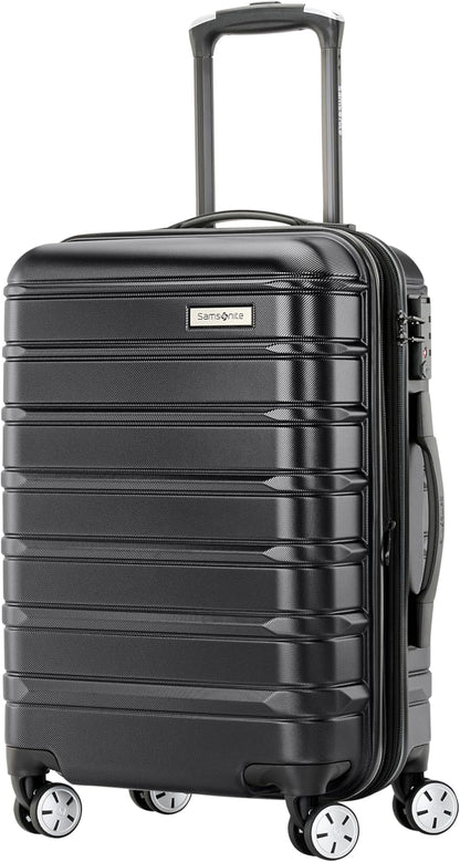 Omni 2 Domestic Carry-On Luggage - 22x14x9 Airline-Approved - Features Expandable Polycarbonate Shell, 360° Wheels, TSA Lock - Amazon Exclusive - Artic Silver