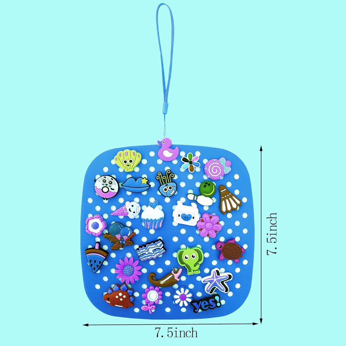 charm organizer Shoe Charms Display Stand 2Pieces Portable Flexible organizers and storage Roll Bag (FREDL)