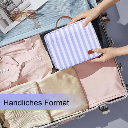 Hanging Travel Toiletry Bag,Large Capacity Cosmetic Travel Toiletry Organizer for Women with 4 Compartments & 1 Sturdy Hook,Perfect for Travel/Daily Use/Christmas