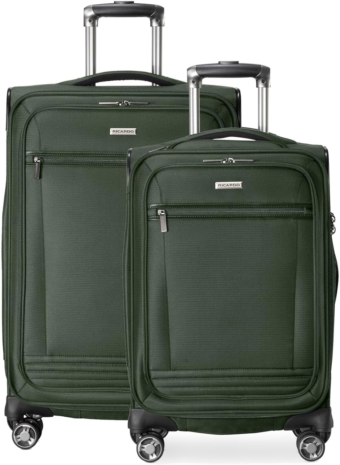 Avalon Softside Carry-On Luggage Made with Sustainable 100% Recycled PET (rPET), Lightweight, Eco-Friendly Travel, Expandable, Dual Spinner Wheels, Serengeti Night, 20-inch