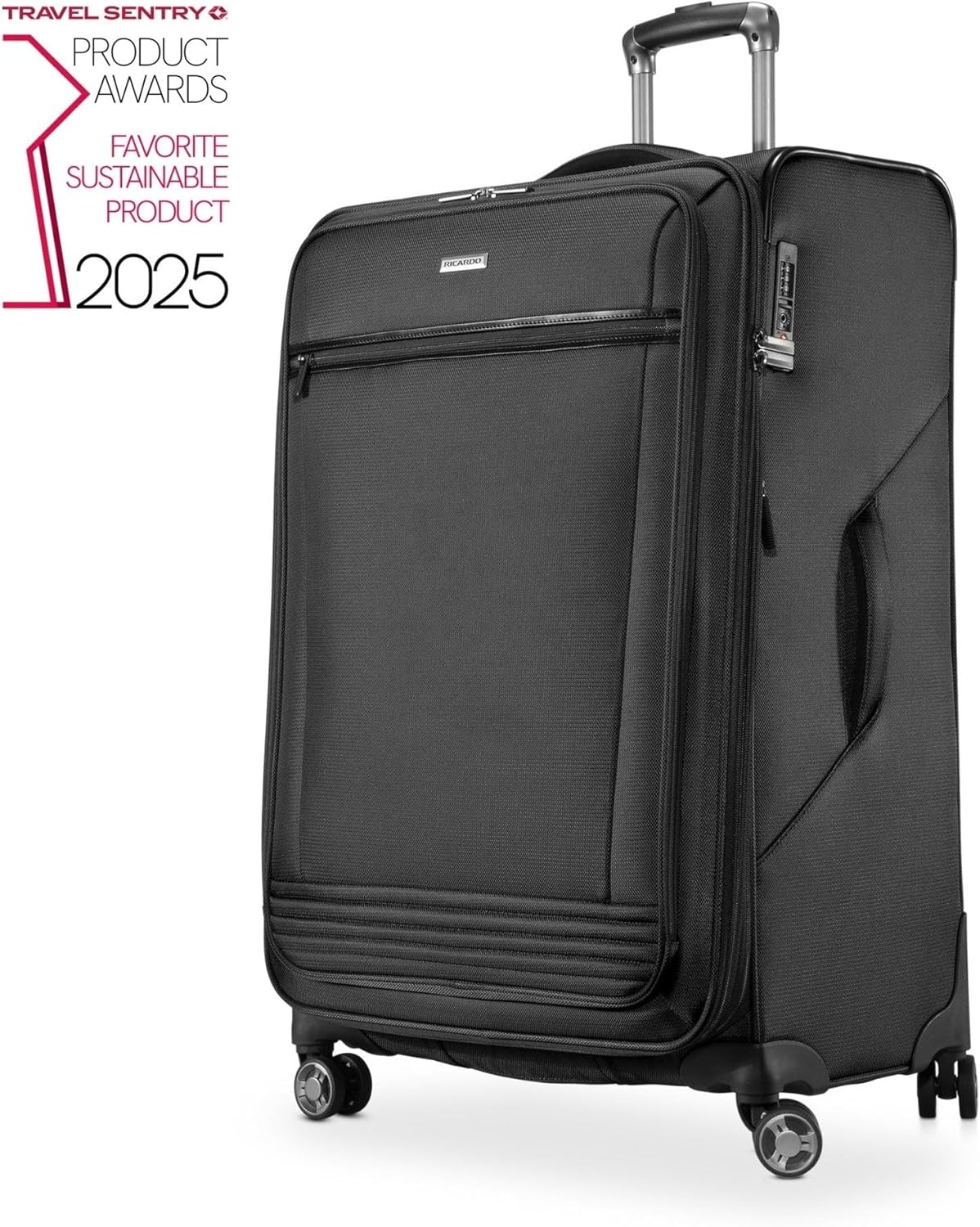 Avalon Softside Carry-On Luggage Made with Sustainable 100% Recycled PET (rPET), Lightweight, Eco-Friendly Travel, Expandable, Dual Spinner Wheels, Serengeti Night, 20-inch