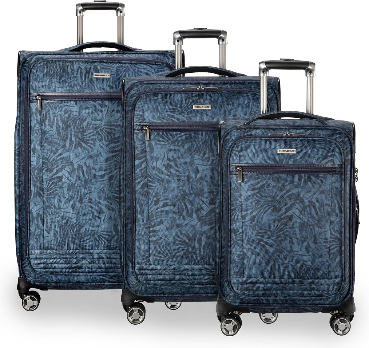 Avalon Softside Carry-On Luggage Made with Sustainable 100% Recycled PET (rPET), Lightweight, Eco-Friendly Travel, Expandable, Dual Spinner Wheels, Serengeti Night, 20-inch