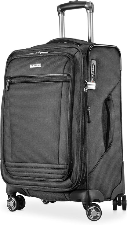 Avalon Softside Carry-On Luggage Made with Sustainable 100% Recycled PET (rPET), Lightweight, Eco-Friendly Travel, Expandable, Dual Spinner Wheels, Serengeti Night, 20-inch