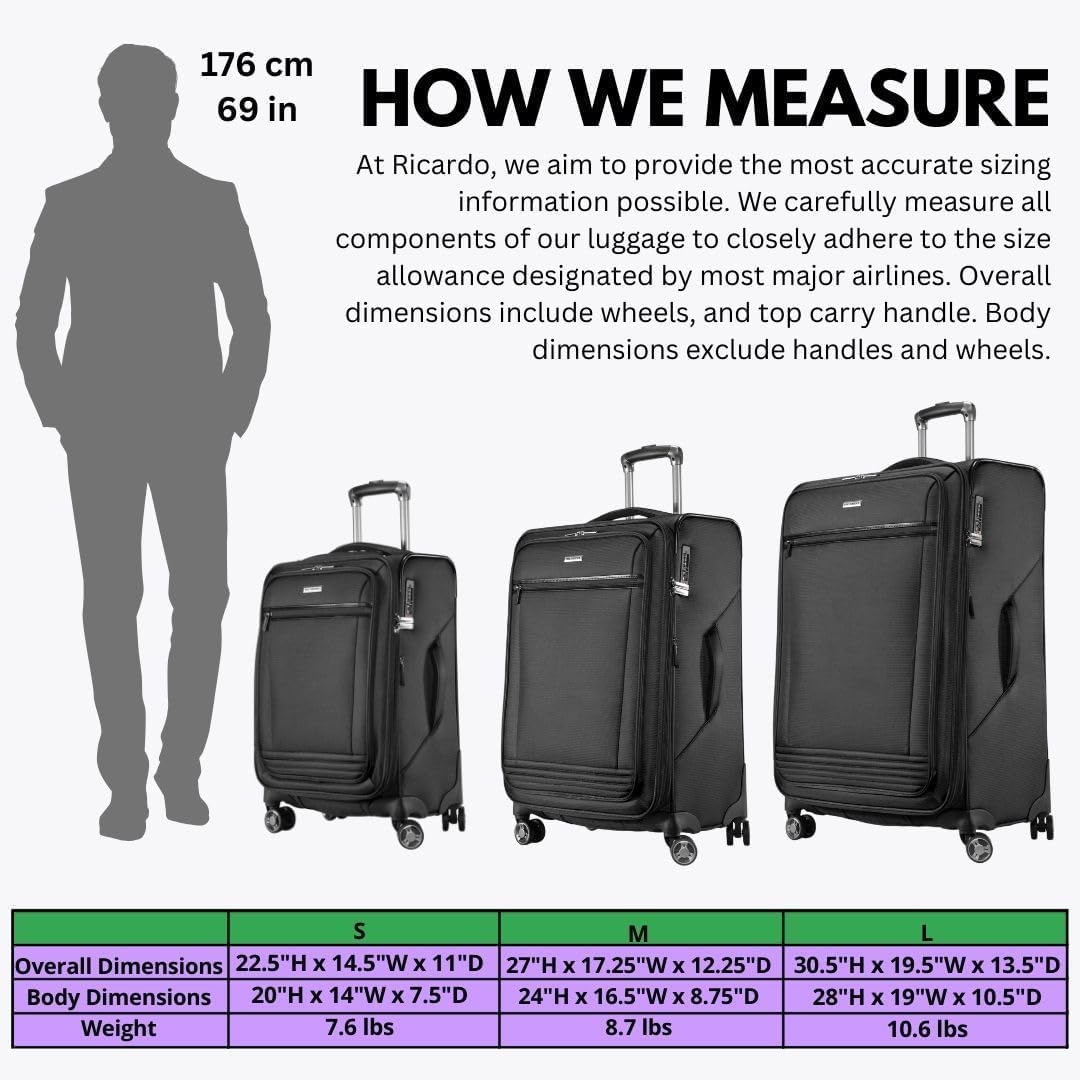 Avalon Softside Carry-On Luggage Made with Sustainable 100% Recycled PET (rPET), Lightweight, Eco-Friendly Travel, Expandable, Dual Spinner Wheels, Serengeti Night, 20-inch