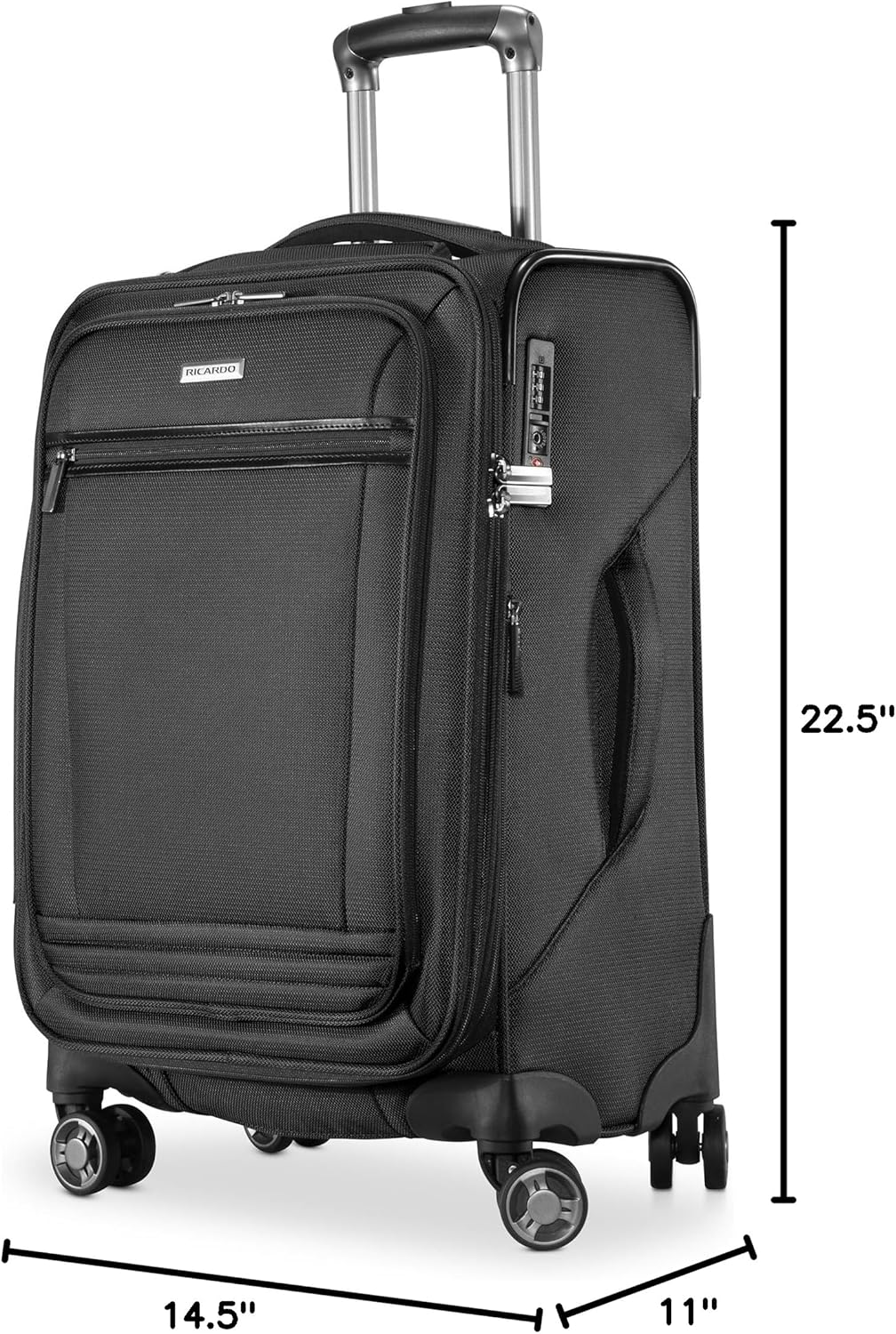 Avalon Softside Carry-On Luggage Made with Sustainable 100% Recycled PET (rPET), Lightweight, Eco-Friendly Travel, Expandable, Dual Spinner Wheels, Serengeti Night, 20-inch