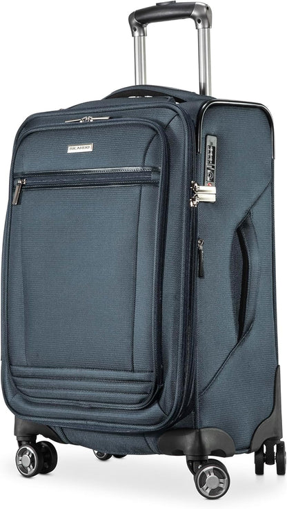 Avalon Softside Carry-On Luggage Made with Sustainable 100% Recycled PET (rPET), Lightweight, Eco-Friendly Travel, Expandable, Dual Spinner Wheels, Serengeti Night, 20-inch
