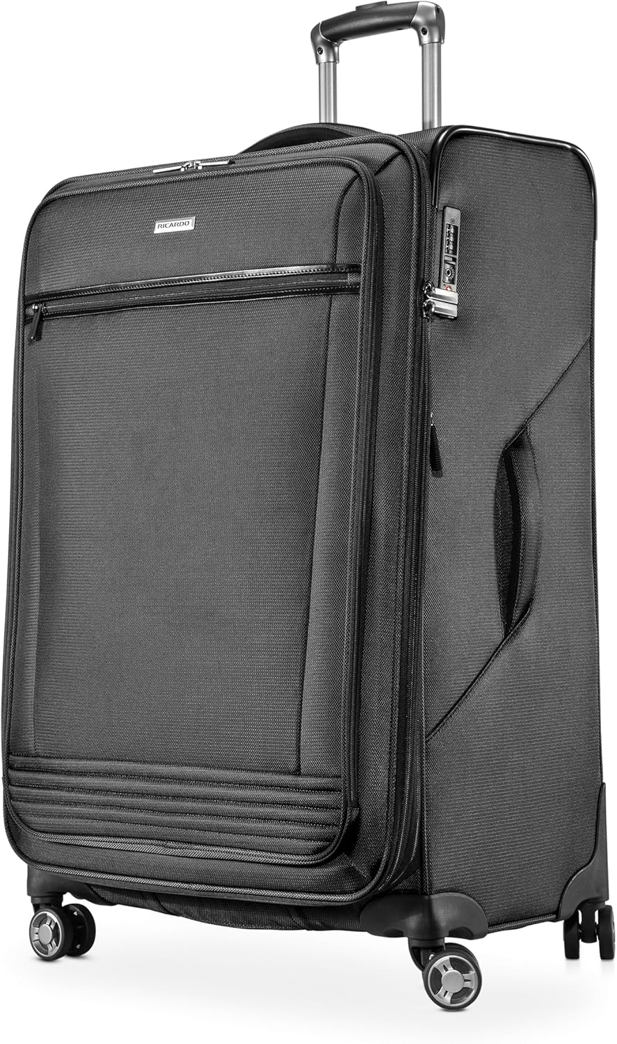 Avalon Softside Carry-On Luggage Made with Sustainable 100% Recycled PET (rPET), Lightweight, Eco-Friendly Travel, Expandable, Dual Spinner Wheels, Serengeti Night, 20-inch