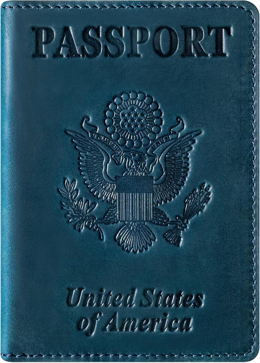 Premium Leather Passport Holder Covers, Rfid Travel Wallet Passport Document Holder, Travel Essentials Wallet Cover Case for Men and Women (Black)