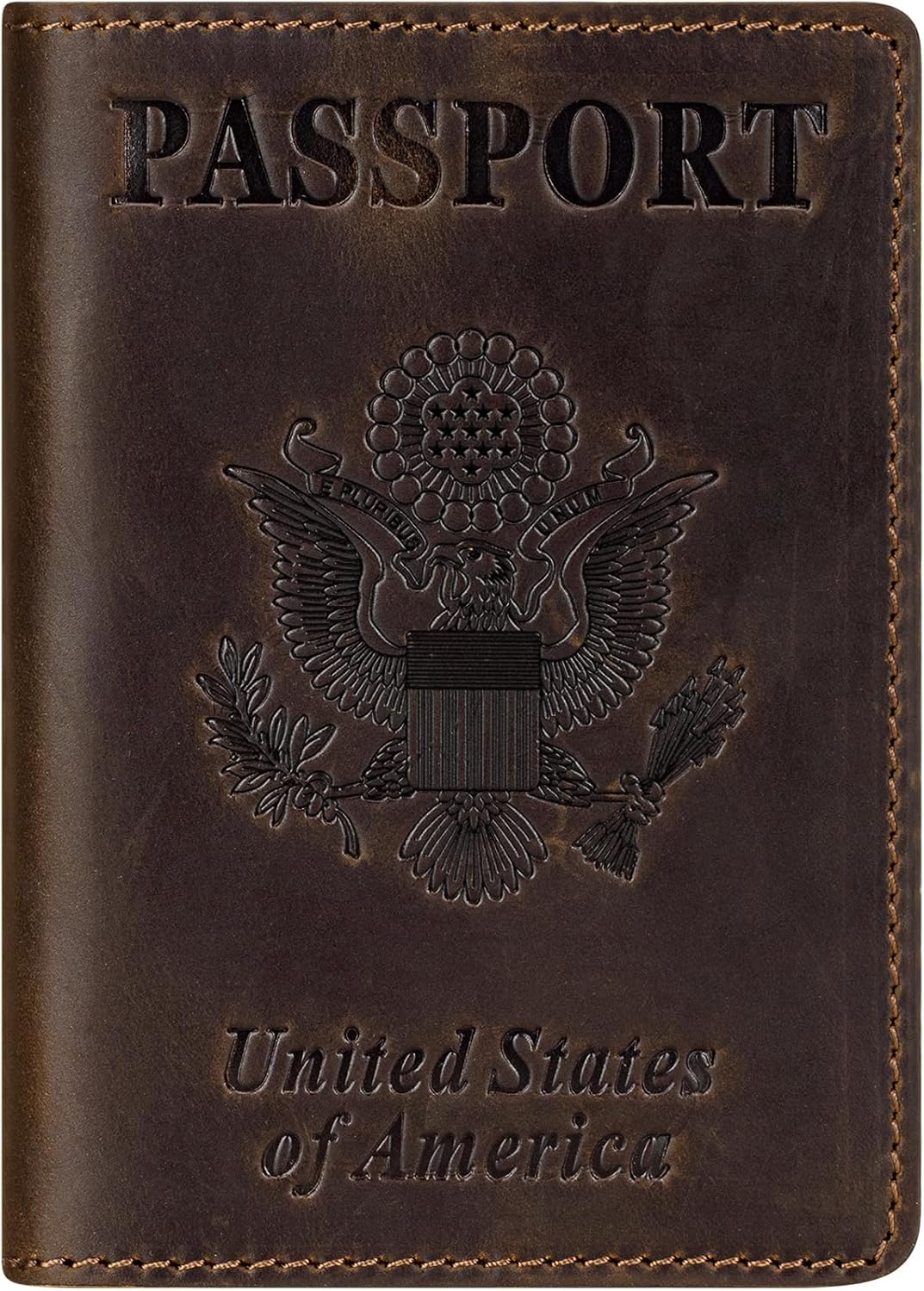 Premium Leather Passport Holder Covers, Rfid Travel Wallet Passport Document Holder, Travel Essentials Wallet Cover Case for Men and Women (Black)