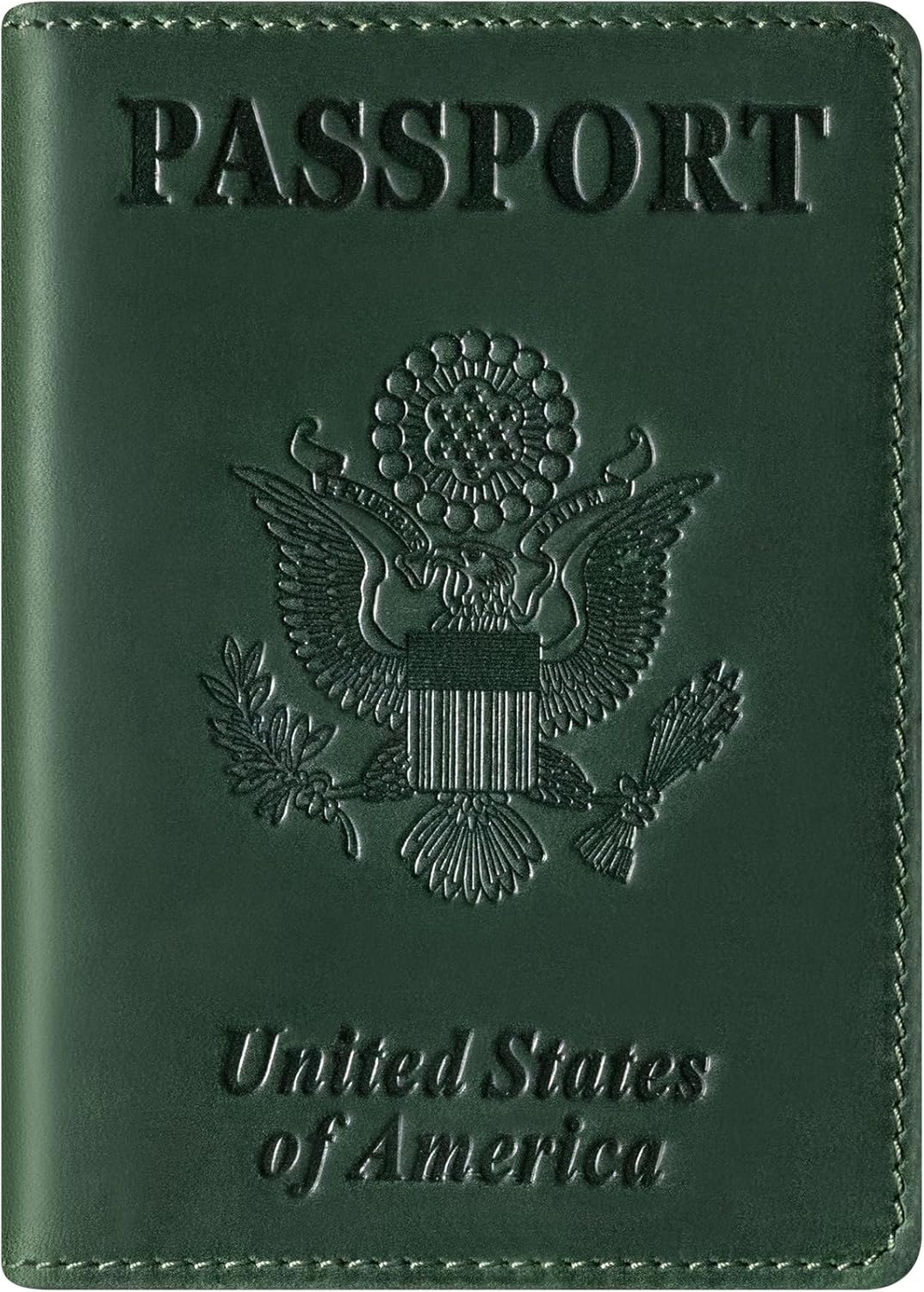 Premium Leather Passport Holder Covers, Rfid Travel Wallet Passport Document Holder, Travel Essentials Wallet Cover Case for Men and Women (Black)