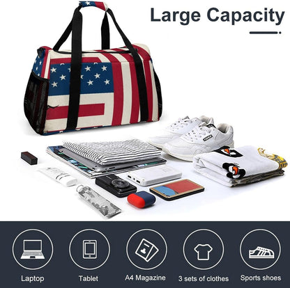 Lightweight Carry On Duffel Bag Weekender Overnight Travel Tote Bag Foldable for Men Women Gym