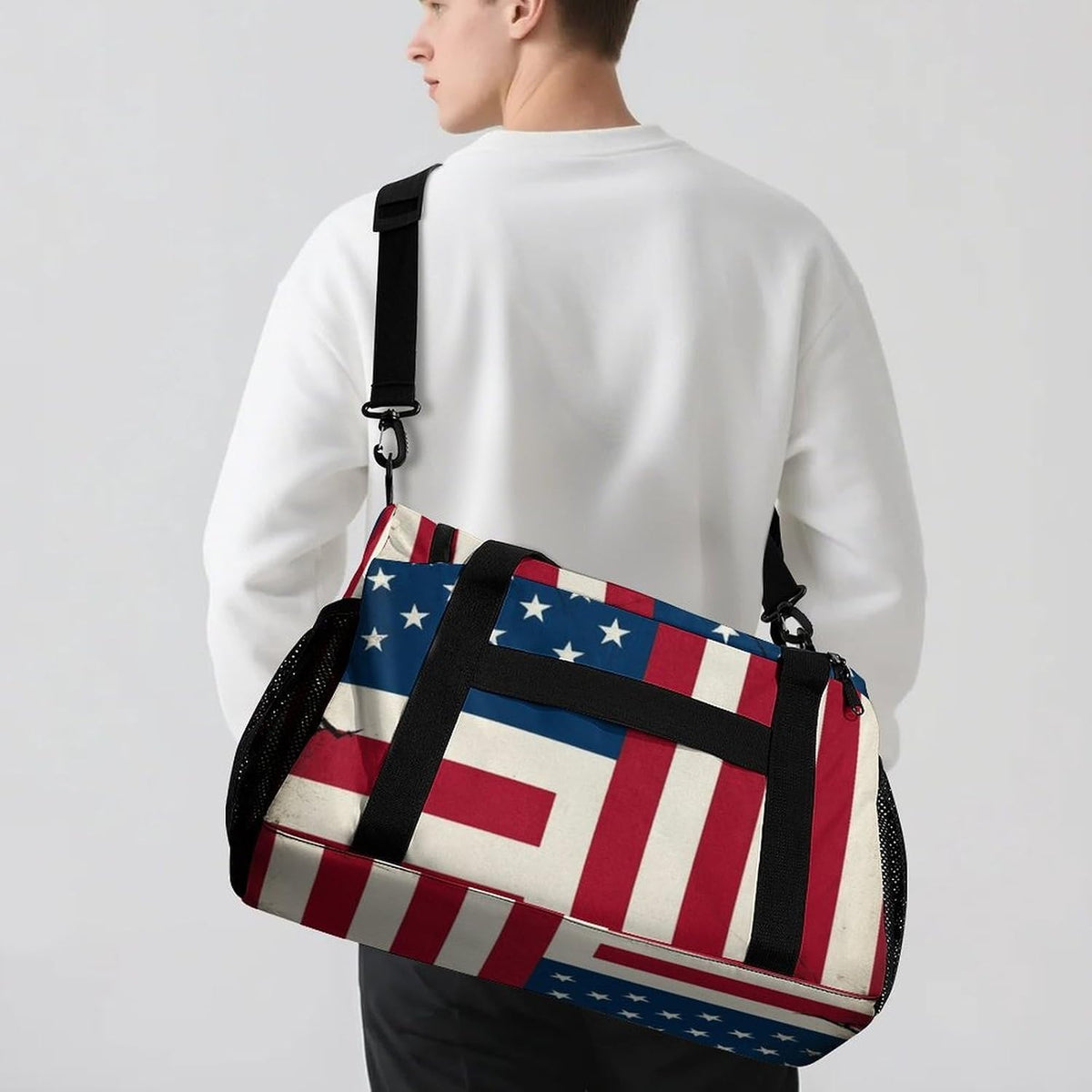 Lightweight Carry On Duffel Bag Weekender Overnight Travel Tote Bag Foldable for Men Women Gym
