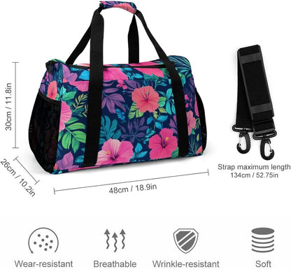 Lightweight Carry On Duffel Bag Weekender Overnight Travel Tote Bag Foldable for Men Women Gym