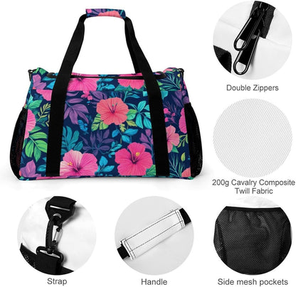 Lightweight Carry On Duffel Bag Weekender Overnight Travel Tote Bag Foldable for Men Women Gym