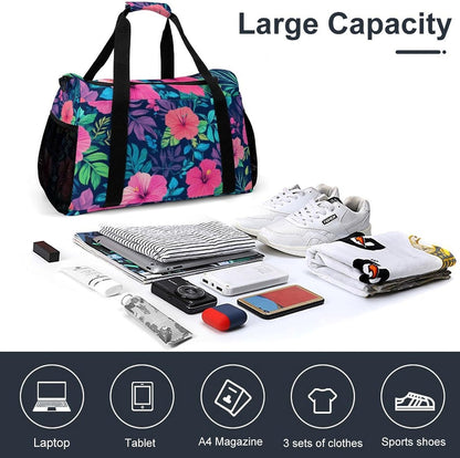 Lightweight Carry On Duffel Bag Weekender Overnight Travel Tote Bag Foldable for Men Women Gym