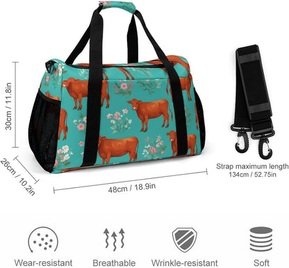 Lightweight Carry On Duffel Bag Weekender Overnight Travel Tote Bag Foldable for Men Women Gym
