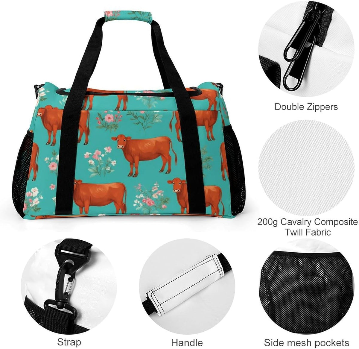 Lightweight Carry On Duffel Bag Weekender Overnight Travel Tote Bag Foldable for Men Women Gym