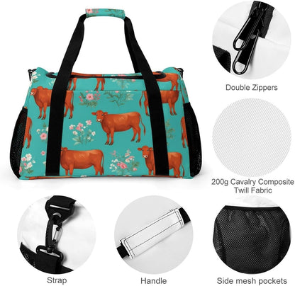 Lightweight Carry On Duffel Bag Weekender Overnight Travel Tote Bag Foldable for Men Women Gym