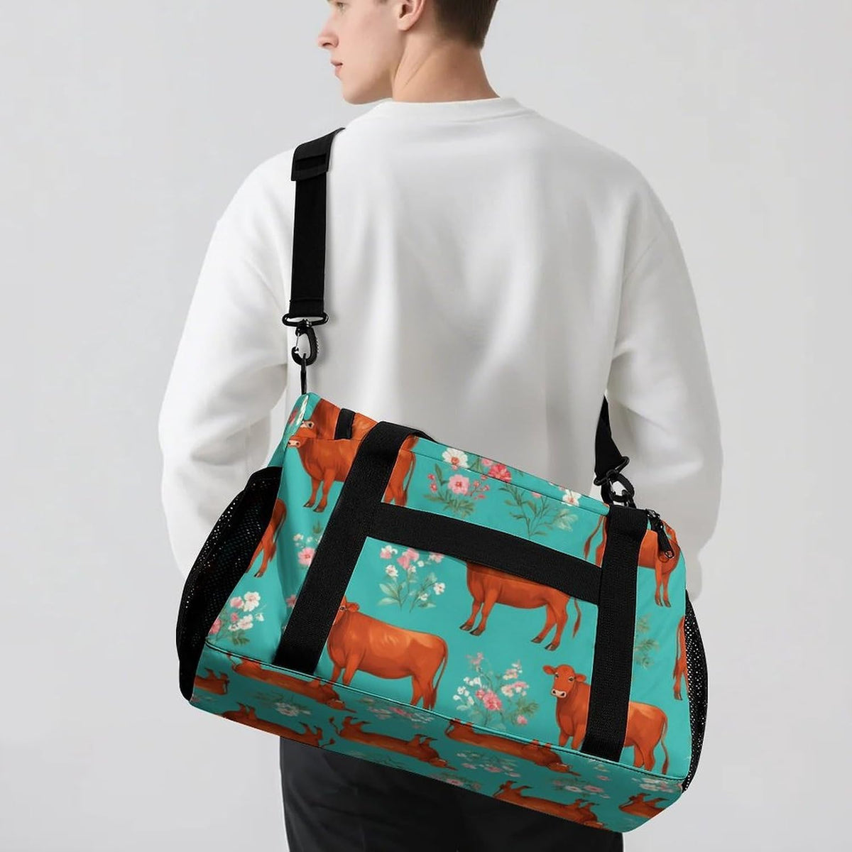 Lightweight Carry On Duffel Bag Weekender Overnight Travel Tote Bag Foldable for Men Women Gym