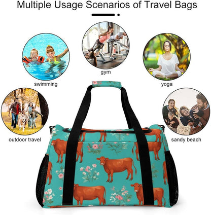 Lightweight Carry On Duffel Bag Weekender Overnight Travel Tote Bag Foldable for Men Women Gym