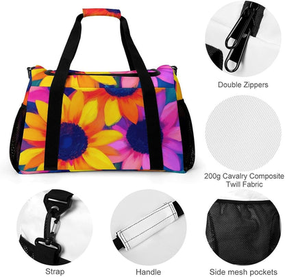 Lightweight Carry On Duffel Bag Weekender Overnight Travel Tote Bag Foldable for Men Women Gym