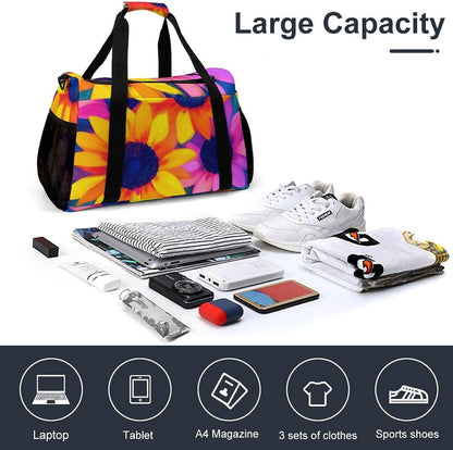 Lightweight Carry On Duffel Bag Weekender Overnight Travel Tote Bag Foldable for Men Women Gym