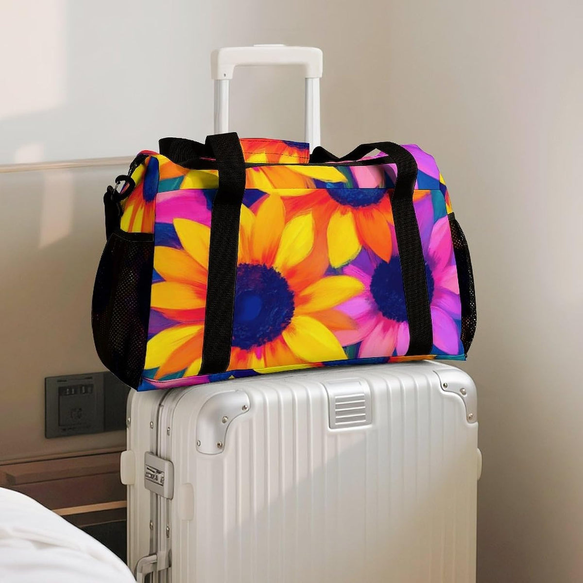 Lightweight Carry On Duffel Bag Weekender Overnight Travel Tote Bag Foldable for Men Women Gym