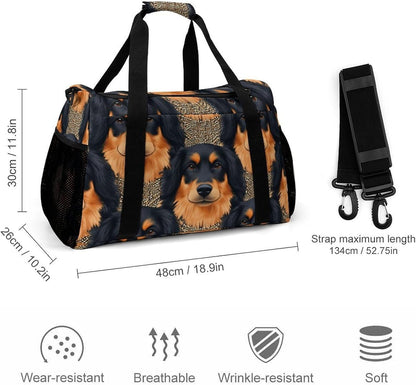 Lightweight Carry On Duffel Bag Weekender Overnight Travel Tote Bag Foldable for Men Women Gym