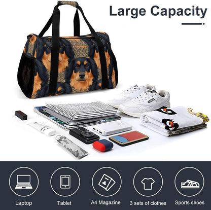 Lightweight Carry On Duffel Bag Weekender Overnight Travel Tote Bag Foldable for Men Women Gym