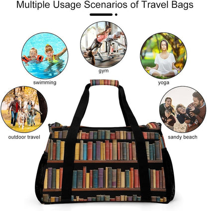 Lightweight Carry On Duffel Bag Weekender Overnight Travel Tote Bag Foldable for Men Women Gym