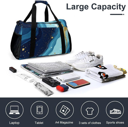 Lightweight Carry On Duffel Bag Weekender Overnight Travel Tote Bag Foldable for Men Women Gym