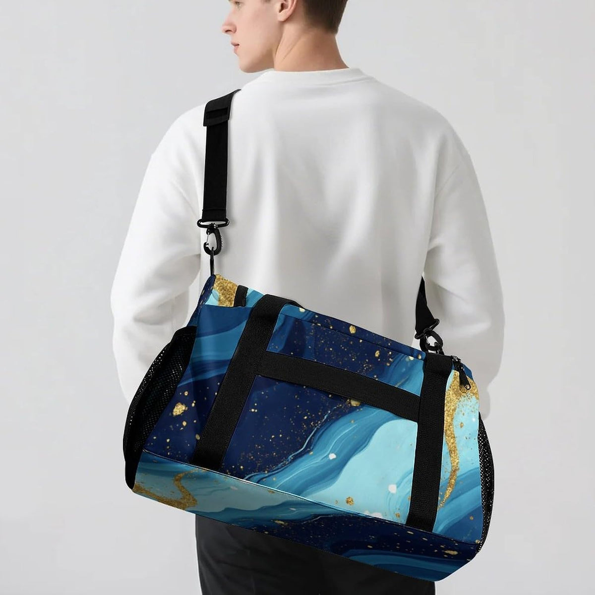 Lightweight Carry On Duffel Bag Weekender Overnight Travel Tote Bag Foldable for Men Women Gym
