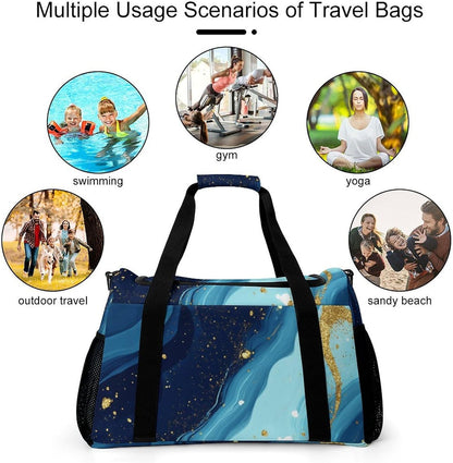 Lightweight Carry On Duffel Bag Weekender Overnight Travel Tote Bag Foldable for Men Women Gym
