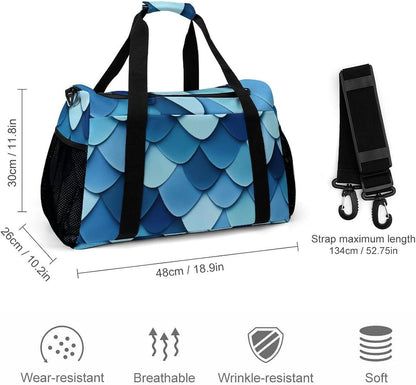 Lightweight Carry On Duffel Bag Weekender Overnight Travel Tote Bag Foldable for Men Women Gym