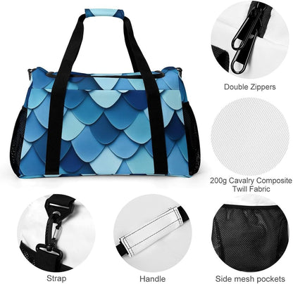 Lightweight Carry On Duffel Bag Weekender Overnight Travel Tote Bag Foldable for Men Women Gym