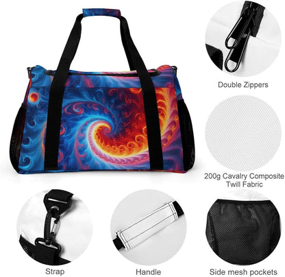 Lightweight Carry On Duffel Bag Weekender Overnight Travel Tote Bag Foldable for Men Women Gym