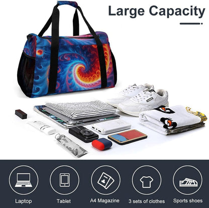 Lightweight Carry On Duffel Bag Weekender Overnight Travel Tote Bag Foldable for Men Women Gym
